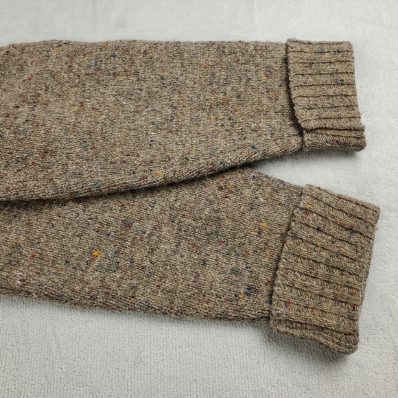 Vintage Robert Bruce Wool Cardigan Sweater Mens Large Speckled Dark Academia - Picture 7 of 9